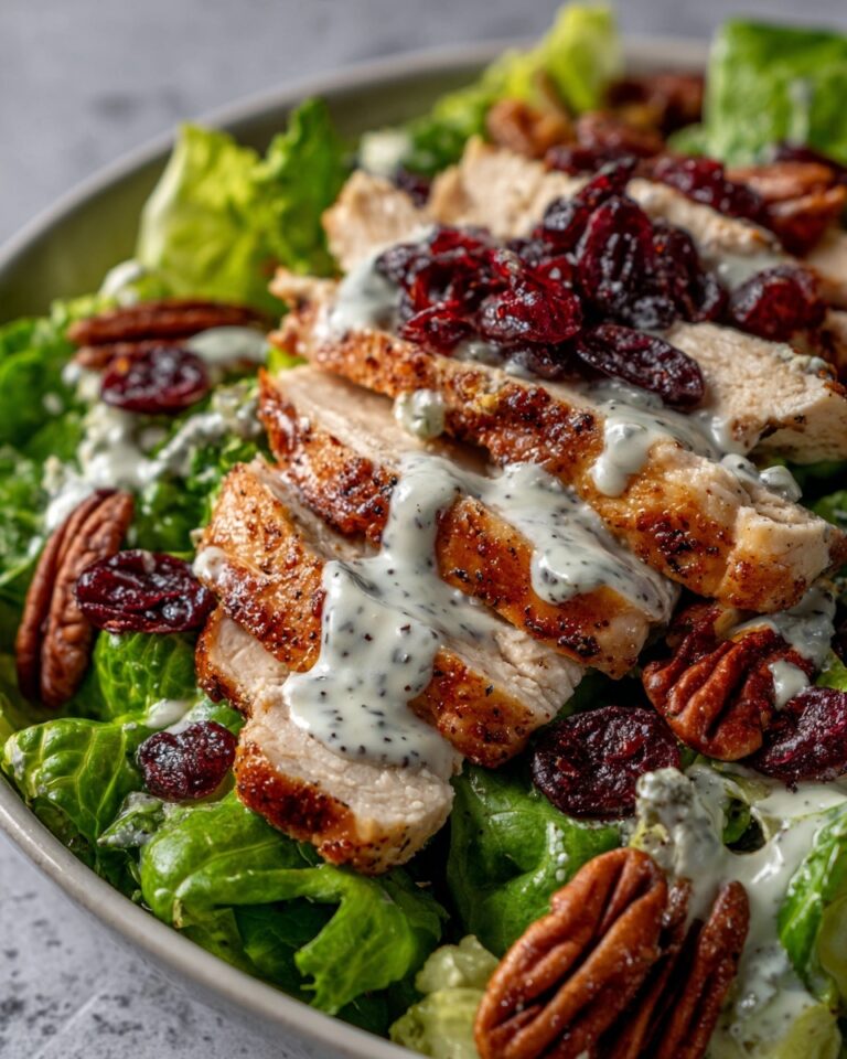 Cranberry Pecan Chicken Salad with Poppy Seed Dressing Recipe