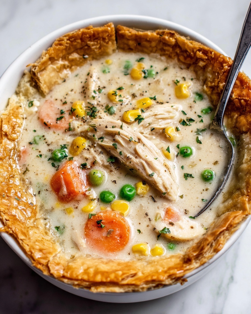 Chicken Pot Pie Soup with Cheddar Crust Dippers Recipe - Recipe Image