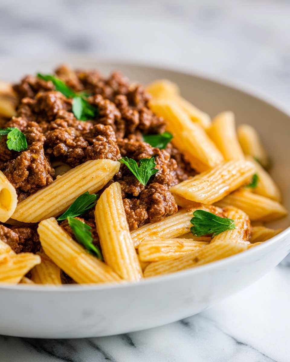One Pot Sloppy Joe Pasta Recipe - Recipe Image