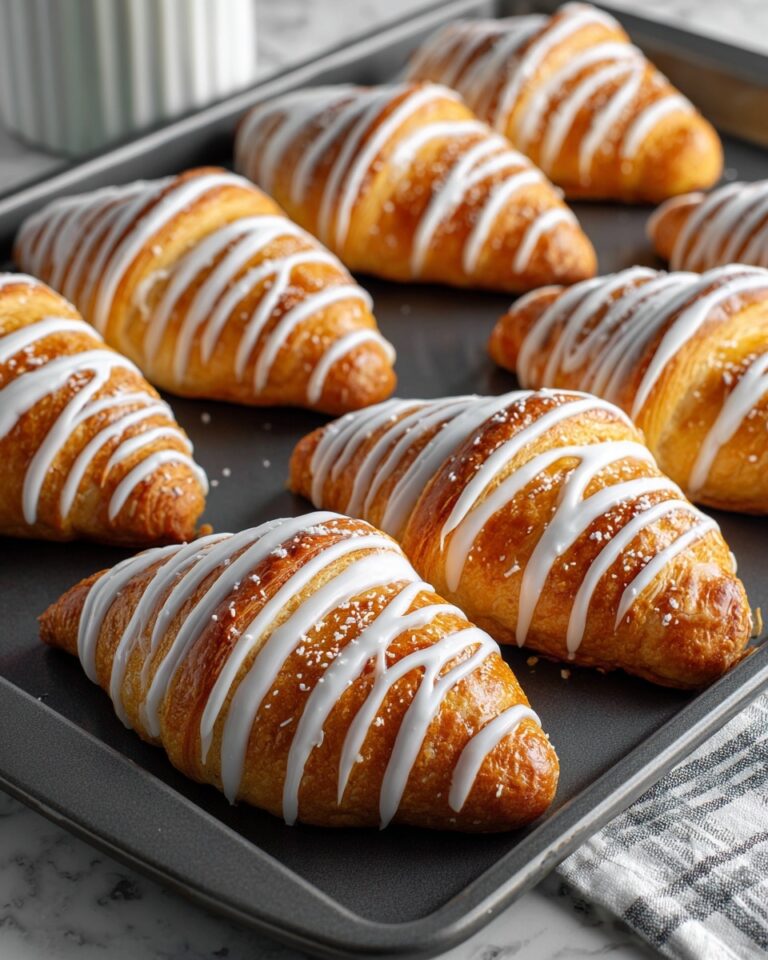 Pumpkin Pie Crescents with Maple Glaze Recipe