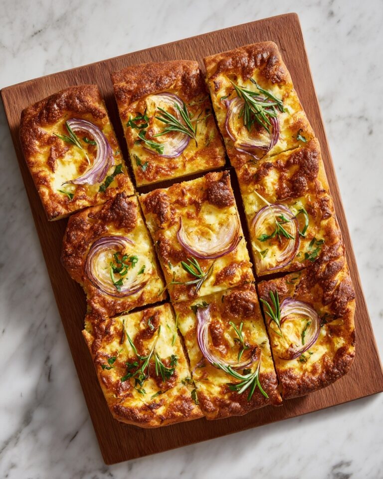 No-Knead Focaccia with Shallot Pissaladière Recipe