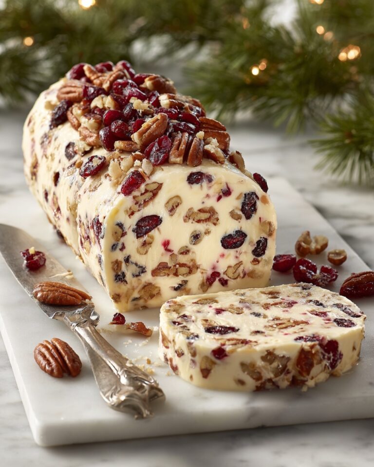 Cranberry Pecan Cheese Log Recipe