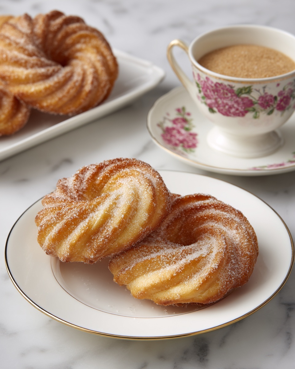 Cinnamon Sugar Twist Doughnuts Recipe - Recipe Image