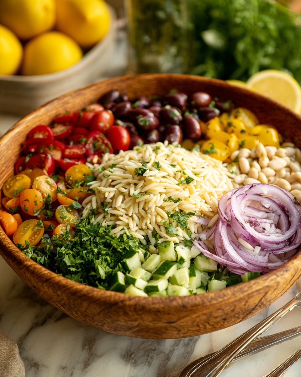 Greek Orzo Salad Recipe - Recipe Image