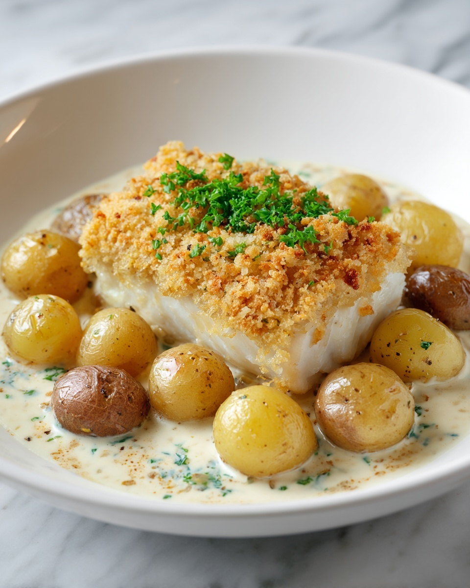 Creamy Cod and Potato Skillet Recipe - Recipe Image