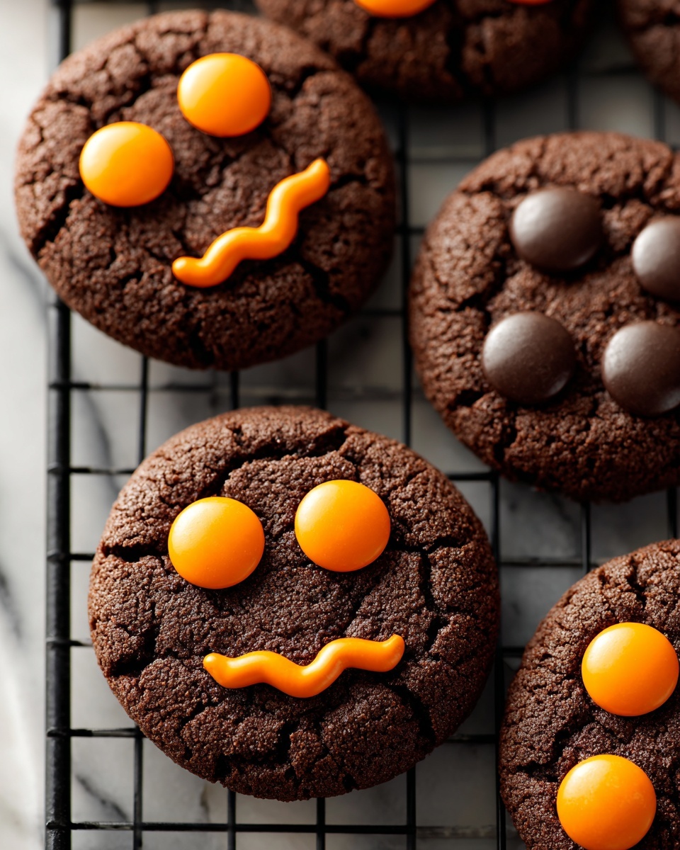 Dark Chocolate Halloween Cookies Recipe - Recipe Image