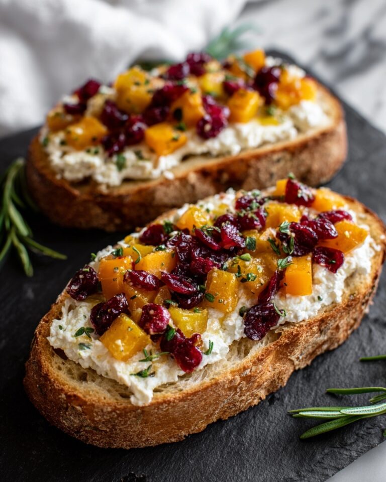 Butternut Squash, Cranberry, and Goat Cheese Crostini Recipe