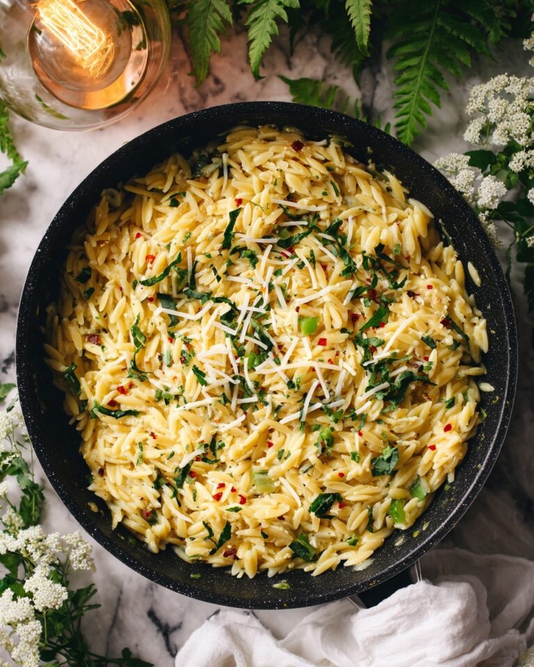 Creamy Broccoli Cheddar Orzo Recipe
