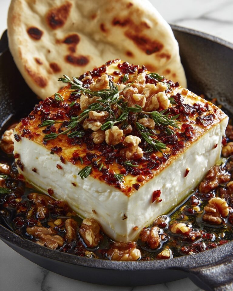 Caramelized Feta with Chili-Honey – Irresistible & Easy Appetizer Recipe