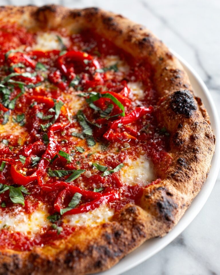 Calabrian Chili Roasted Red Pepper Pizza Recipe