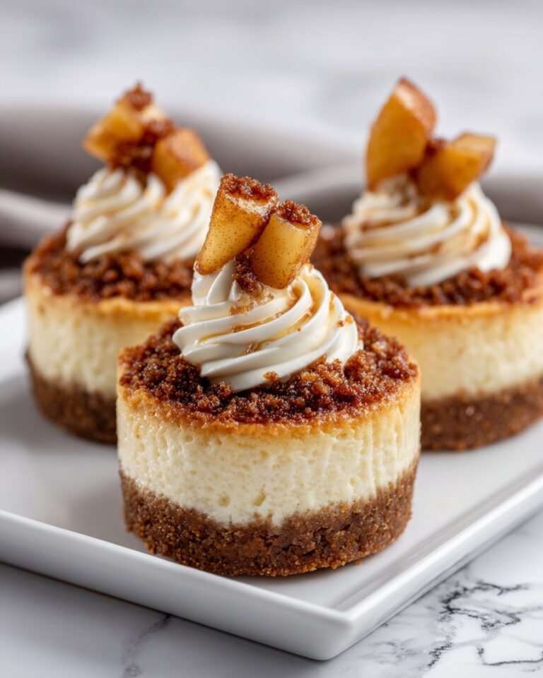 Apple Crisp Mini Cheesecakes Recipe