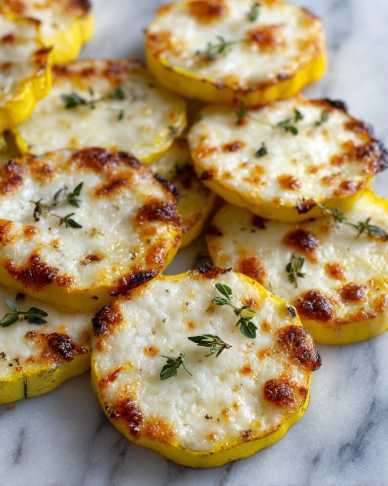Cheesy Baked Squash Rounds Recipe