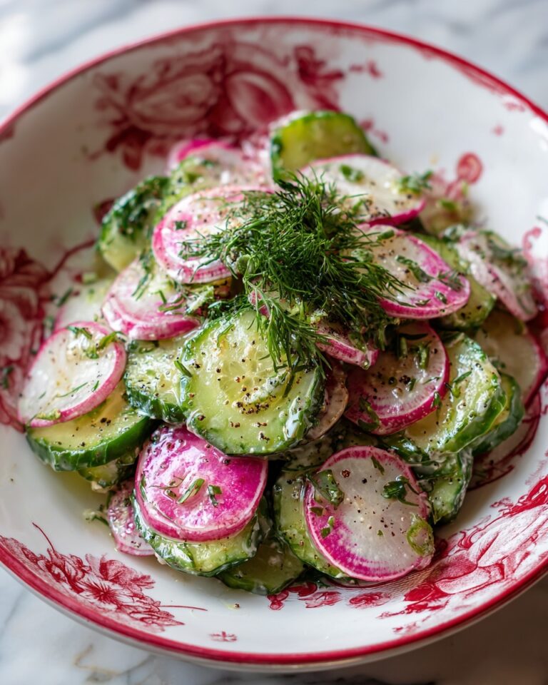 Dewy Dill Delight Radish and Cucumber Salad Recipe