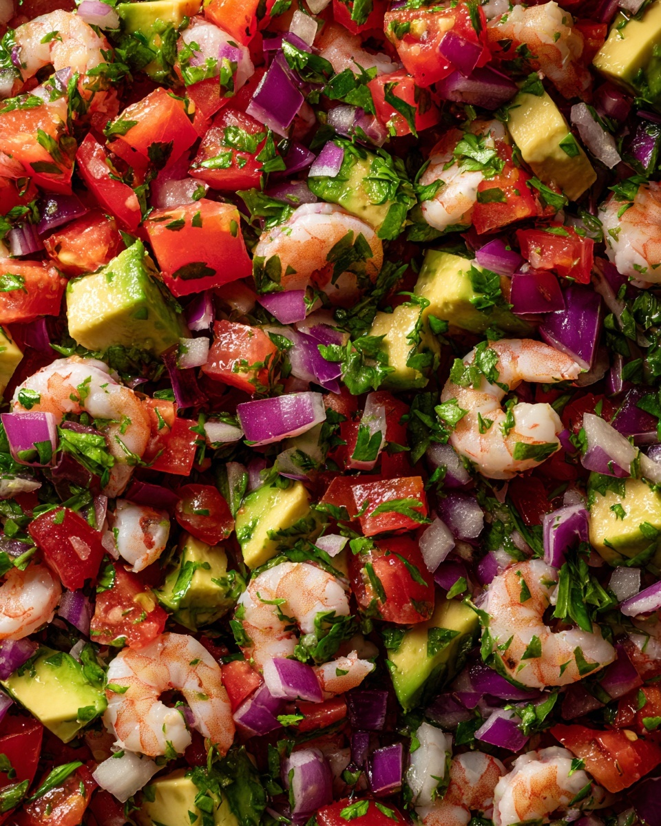 Avocado Salsa Shrimp Salad Recipe - Recipe Image