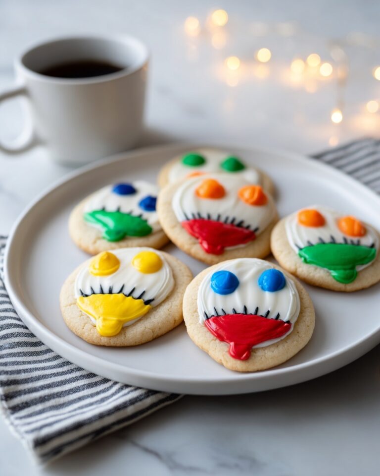 Christmas Lights Royal Icing Sugar Cookies Recipe