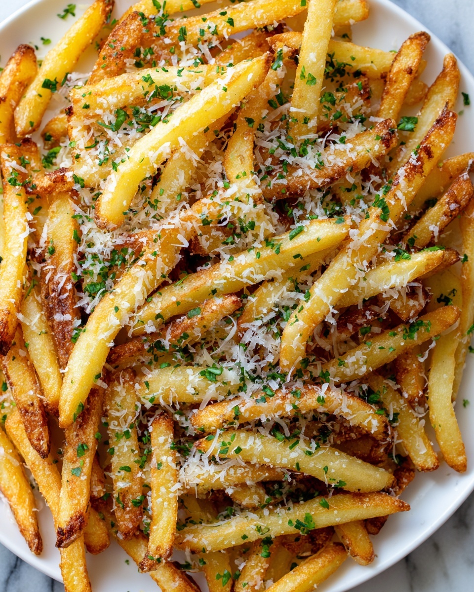 Crispy Baked Parmesan Garlic Fries Recipe - Recipe Image