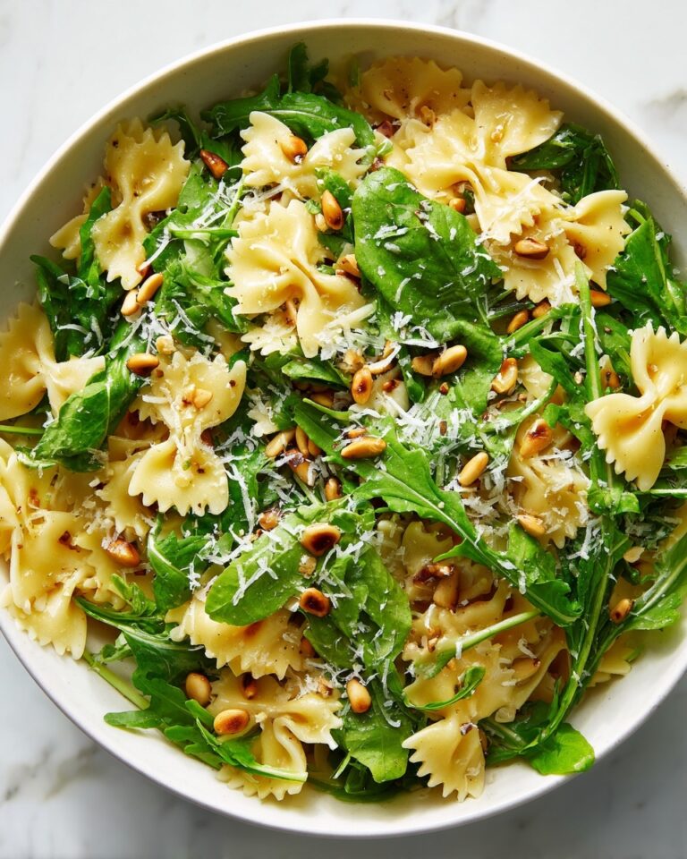 Lemon Basil Parmesan Pasta Salad with White Balsamic Vinaigrette Recipe