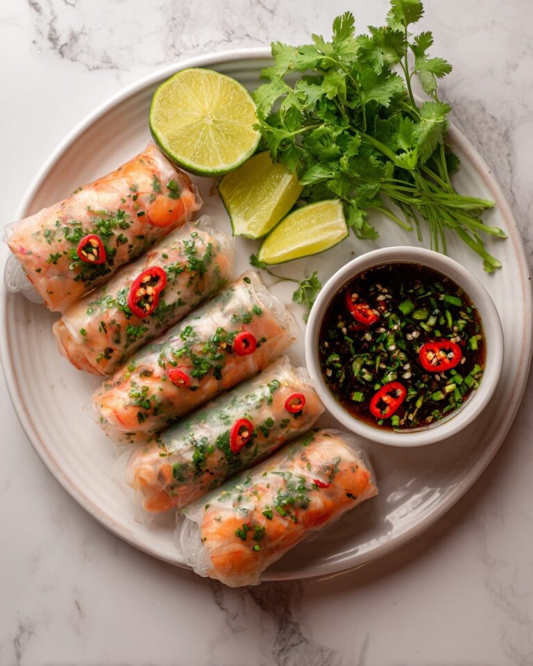 Vietnamese Baked Salmon Spring Rolls Recipe