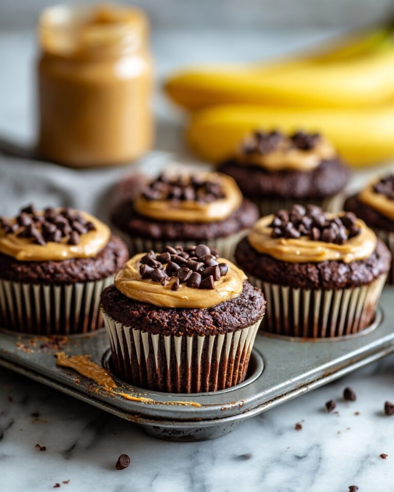 Chocolate Peanut Butter Banana Muffins Recipe