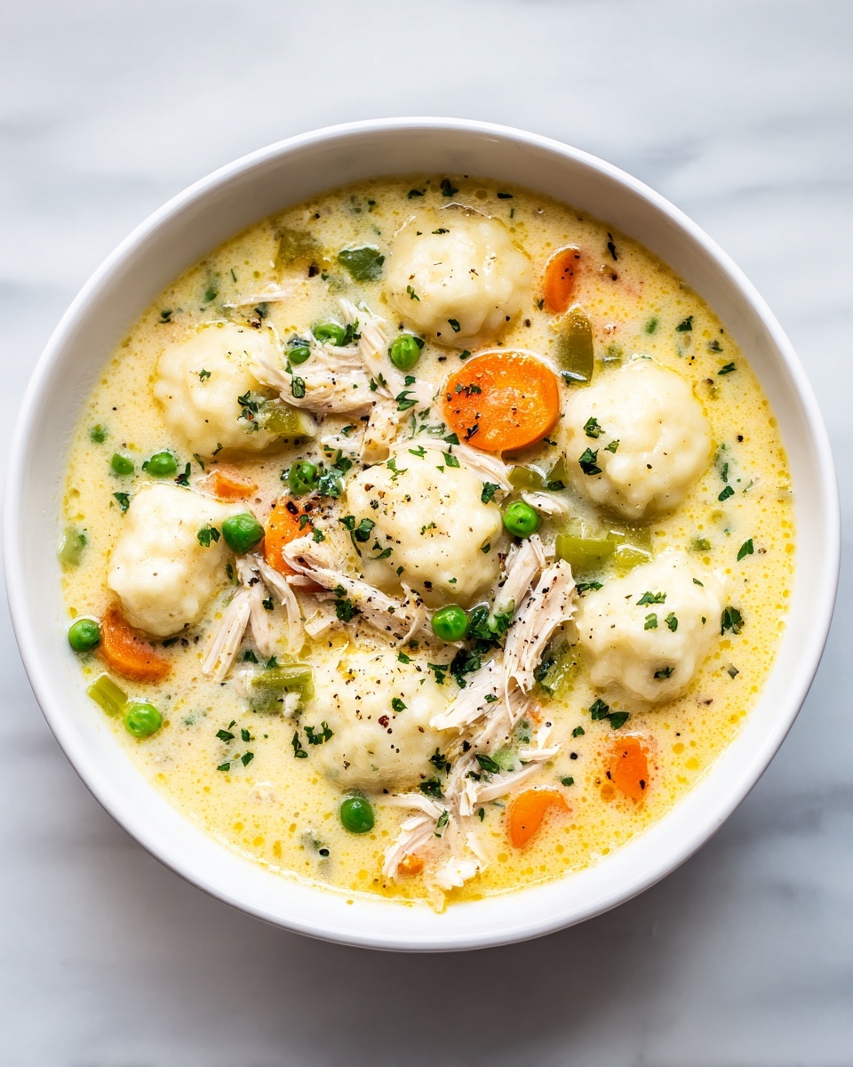 Healthy Chicken Pot Pie Soup Recipe - Recipe Image