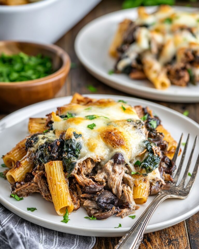 Cheesy Spinach Dip Chicken Pasta Recipe