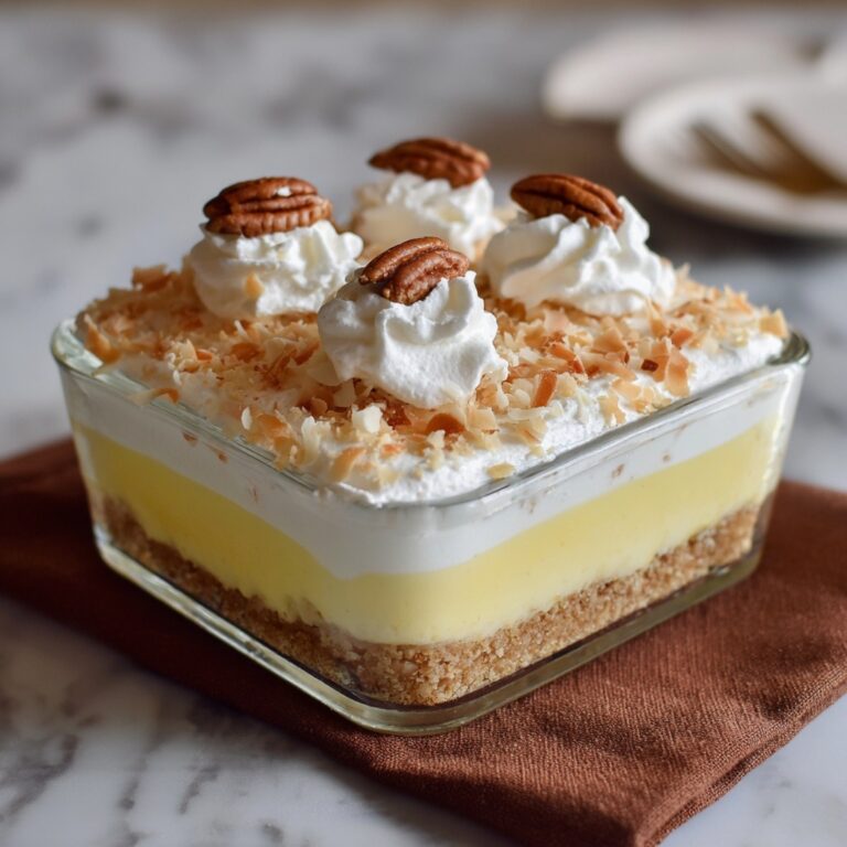 Coconut Cream Layered Dessert Recipe