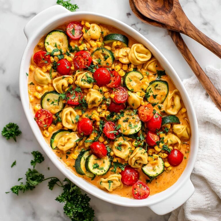 Cheese Tortellini with Summer Veggies Recipe