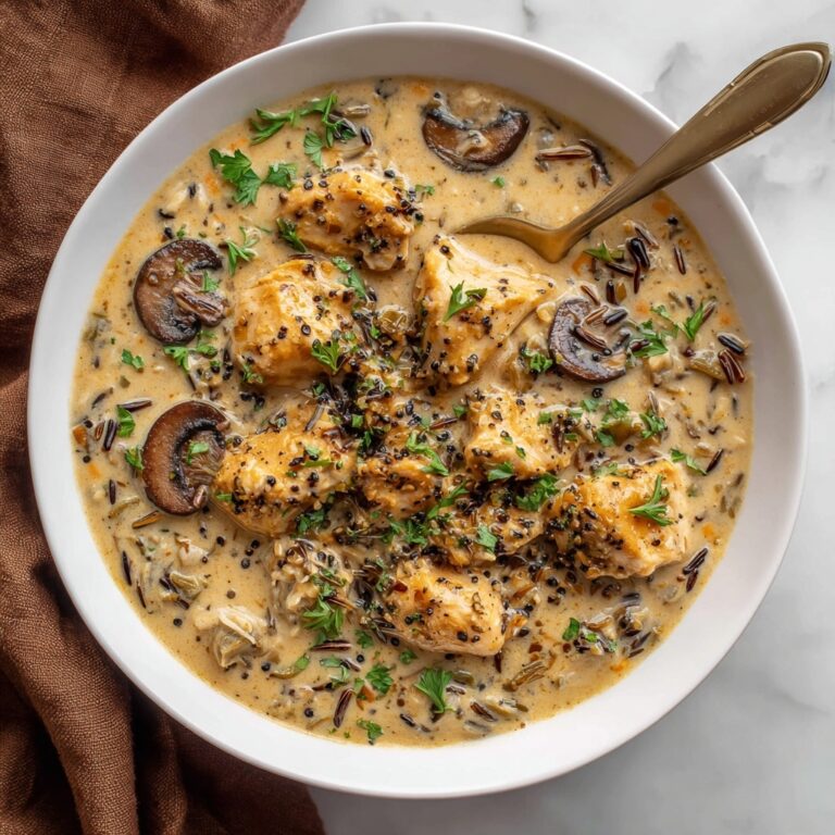 Creamy Mushroom Chicken and Wild Rice Soup Recipe