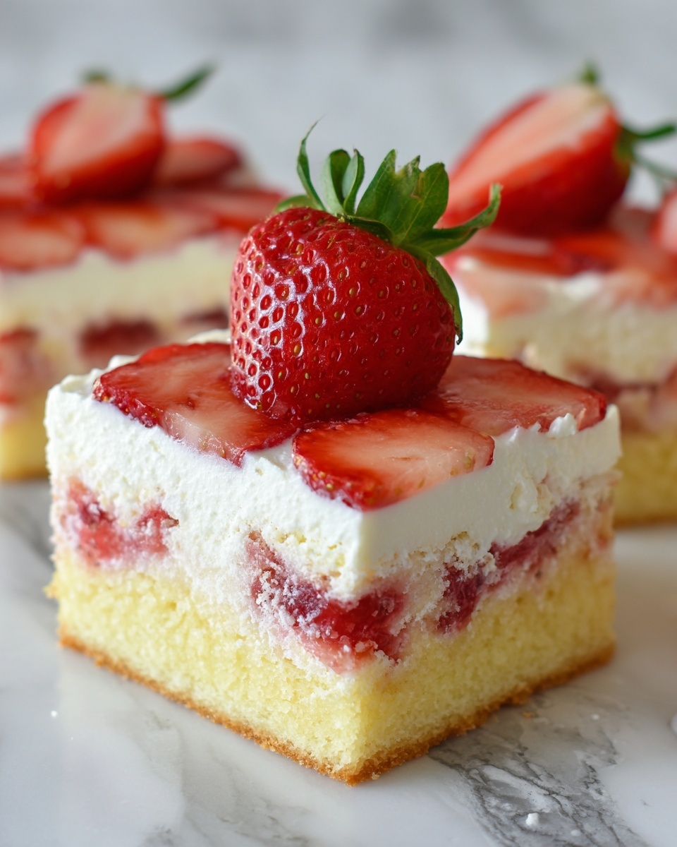 No-Bake Strawberry Jello Lasagna Recipe - Recipe Image