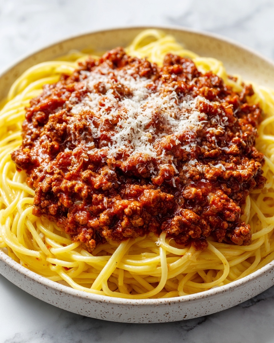Cheesy Garlic Butter Linguine with Savory Ground Beef Recipe - Recipe Image