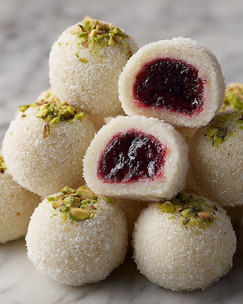 Cherry Pistachio Snowballs Recipe - Recipe Image