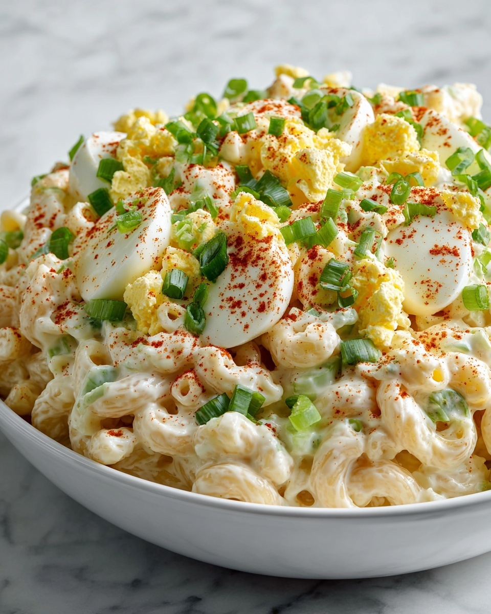 Deviled Egg Macaroni Salad: A Creamy, Tangy Delight Recipe - Recipe Image