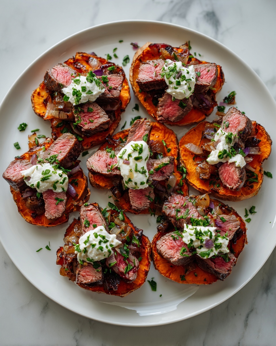 Garlic Bread Steak Bites Recipe - Recipe Image