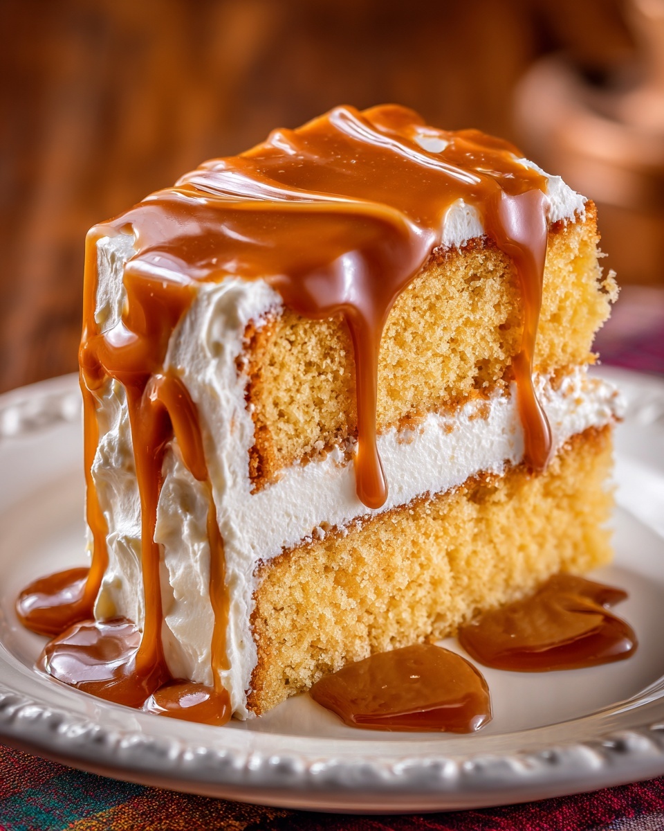 Creamy Caramel Cake Recipe - Recipe Image