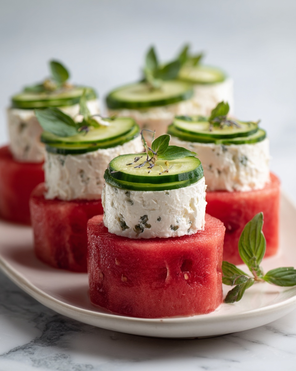 Summer Watermelon Goat Cheese Recipe - Recipe Image