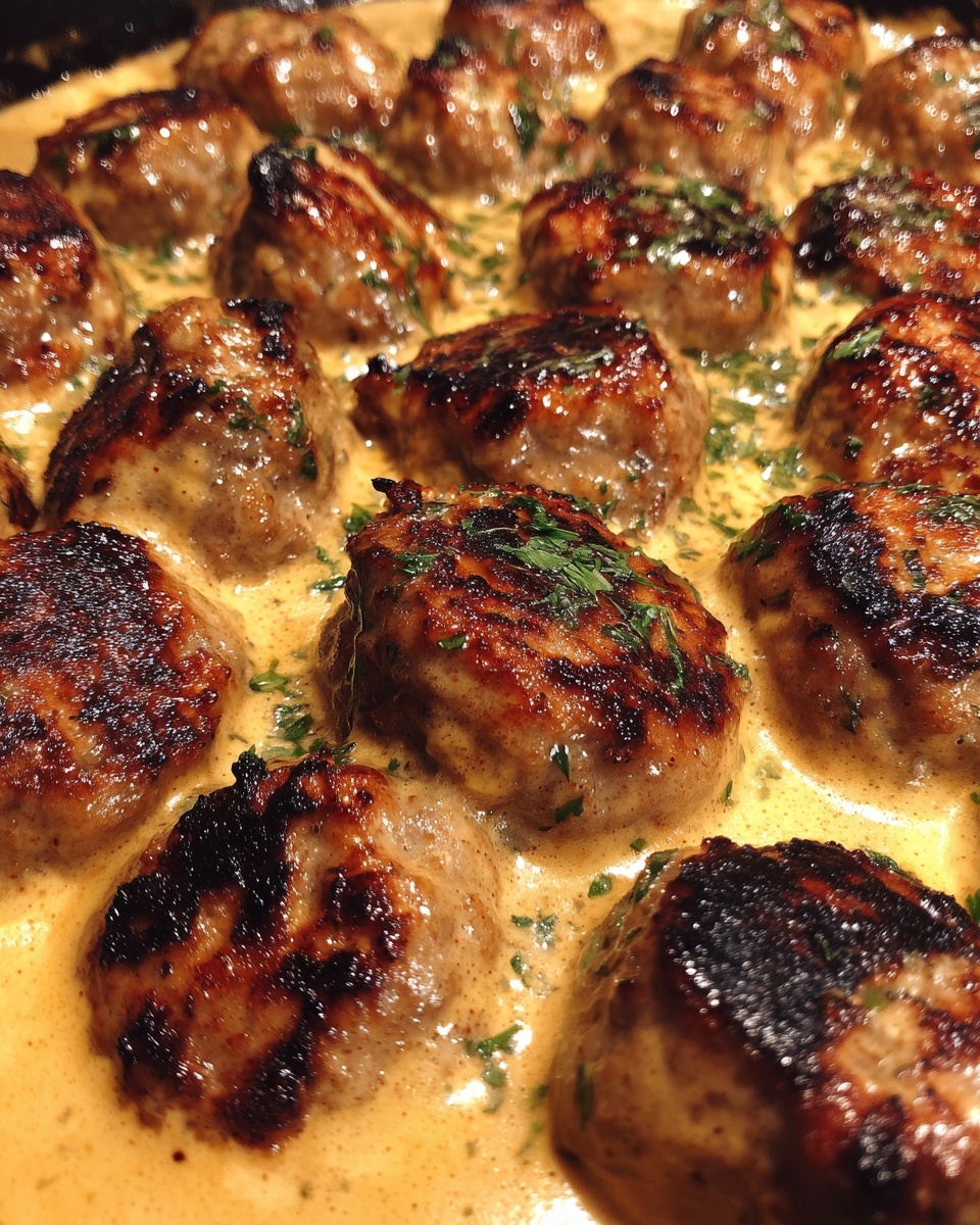 Meatballs in Dijon Gravy Recipe - Recipe Image