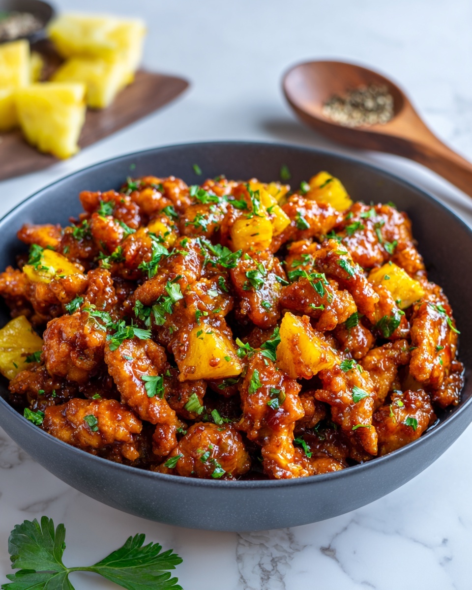 Spicy Pineapple Brown Sugar Chicken Recipe - Recipe Image