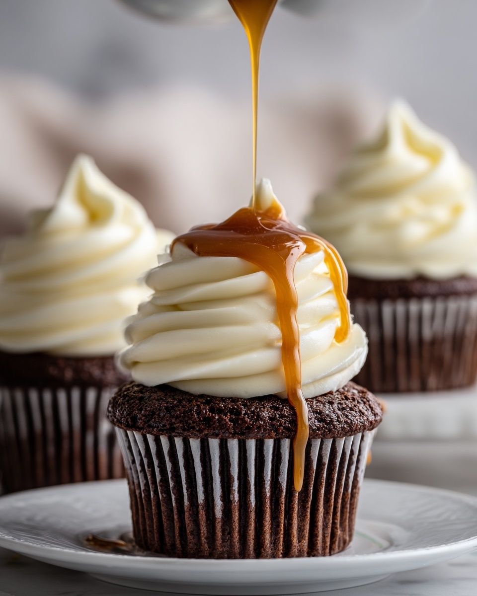 Salted Caramel Lava Cupcakes Recipe - Recipe Image