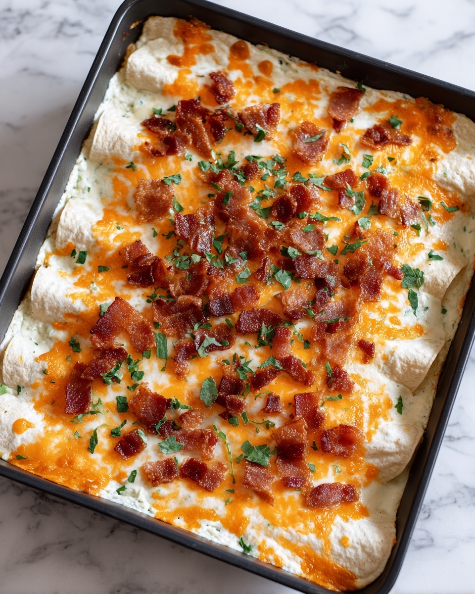 Breakfast Enchiladas with Sausage, Potatoes, and Cheddar Cheese Recipe - Recipe Image