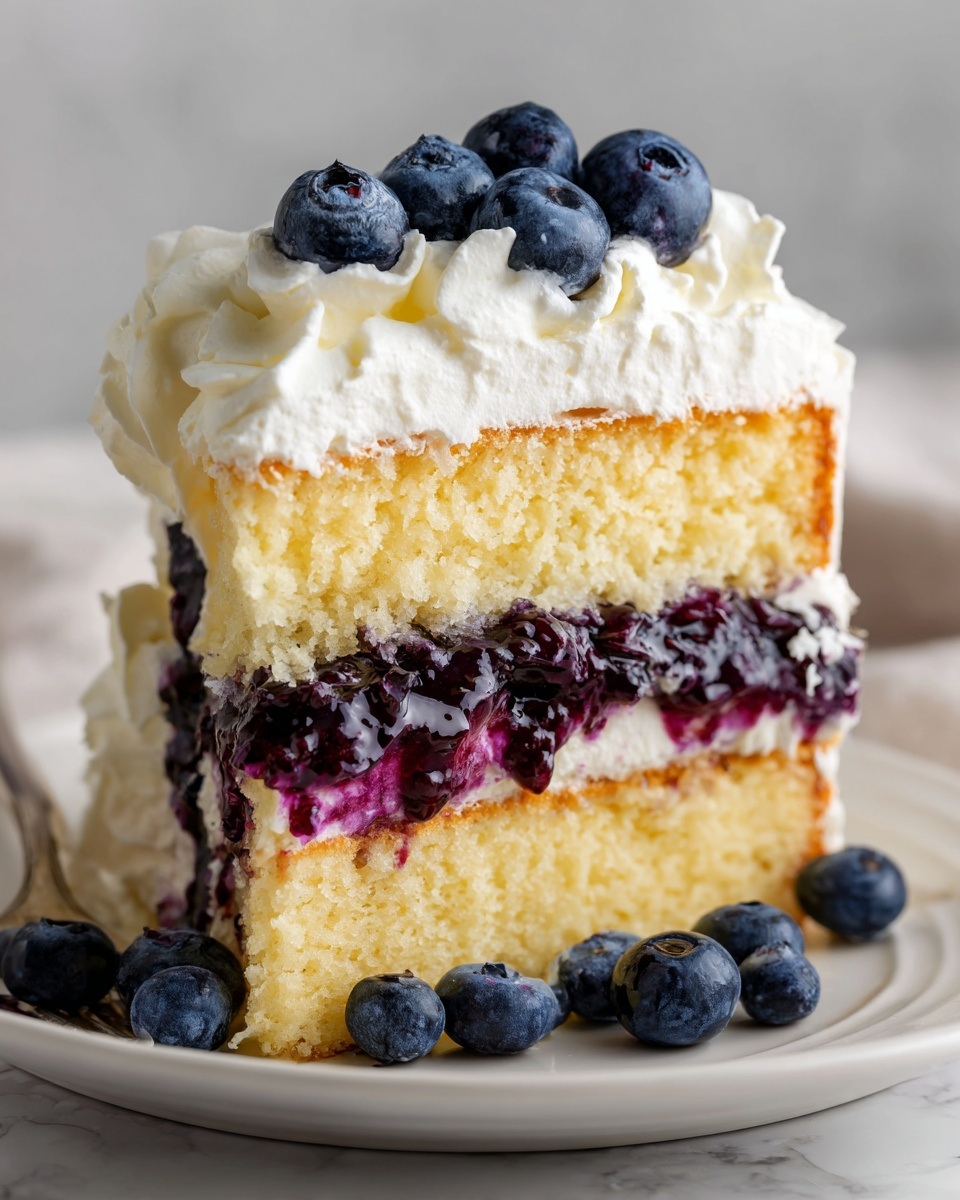 Blueberry Lemon Poke Cake Recipe - Recipe Image