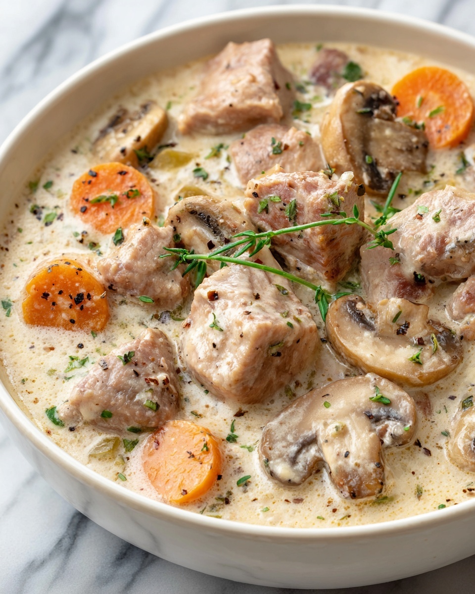 Creamy Mushroom Chicken and Wild Rice Soup Recipe - Recipe Image