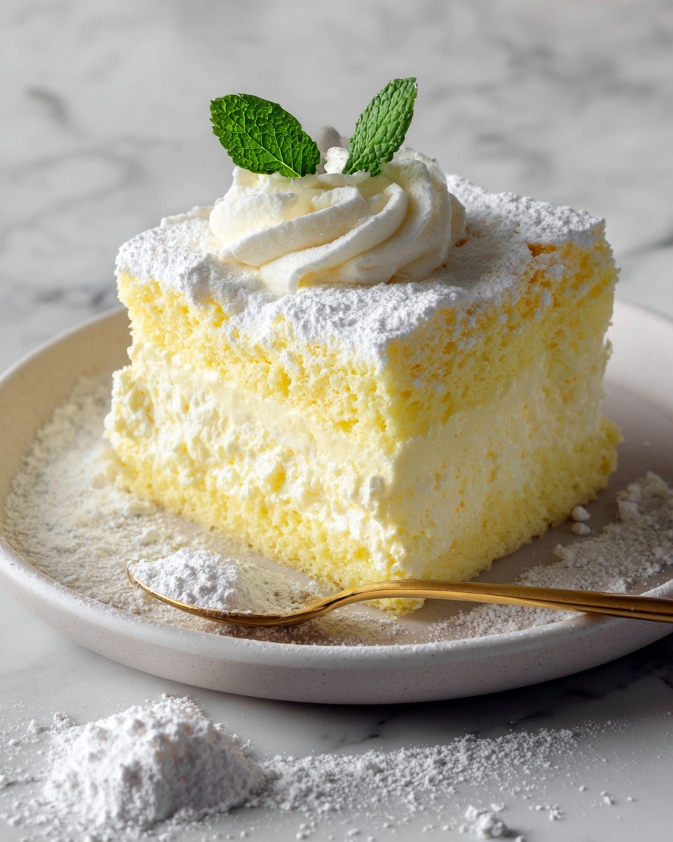 Light & Fluffy Yogurt Cloud Cake Recipe - Recipe Image
