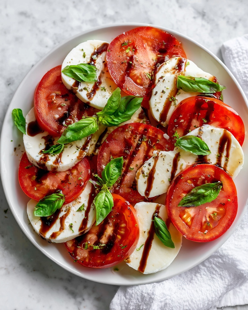 Caprese Salad with Balsamic Glaze Recipe - Recipe Image