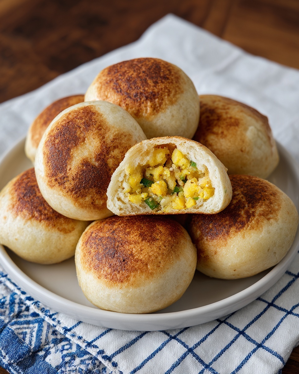 Stuffed Bread with Spiced Potato Filling Recipe - Recipe Image