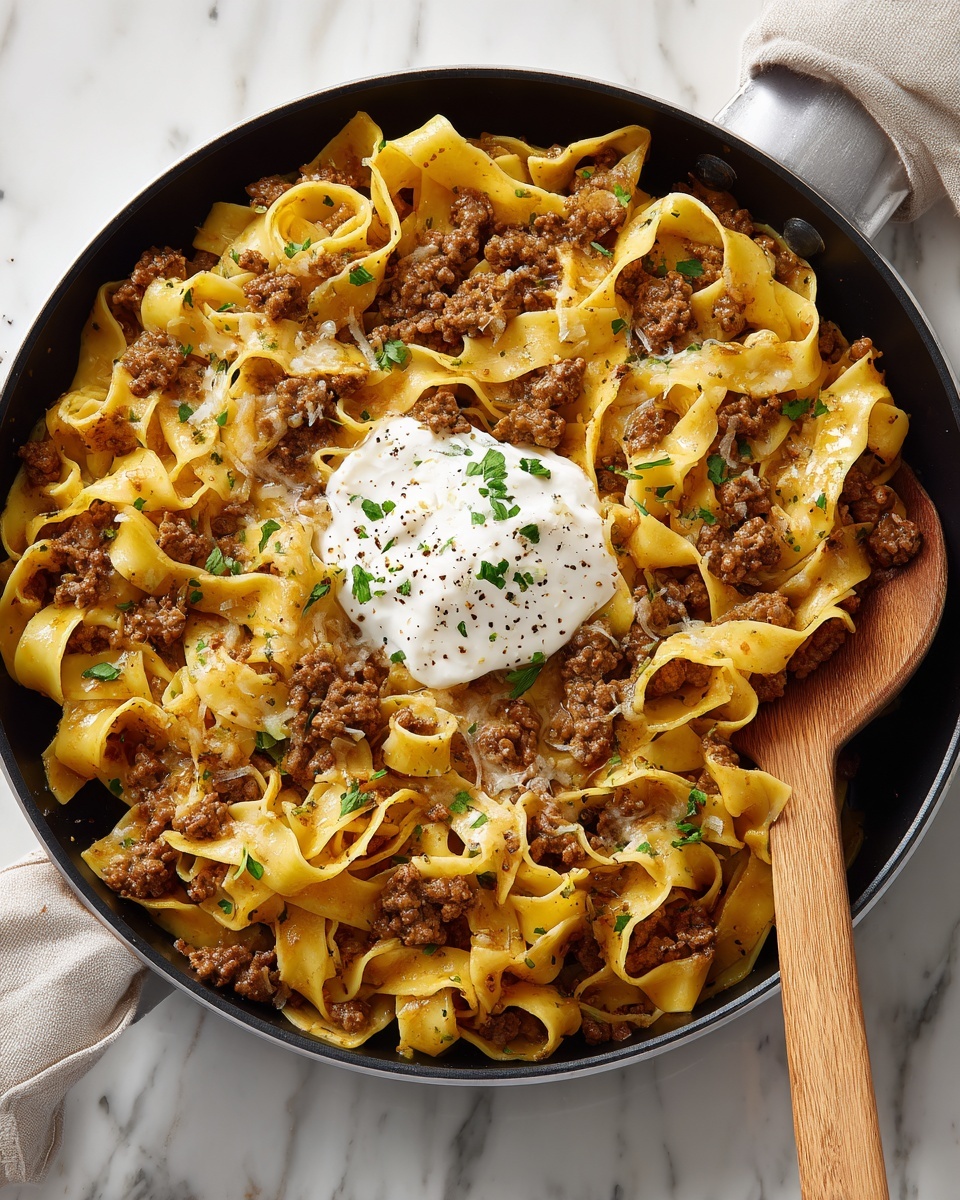 Beef Lombardi Casserole – A Cozy Cheesy Bake Recipe - Recipe Image