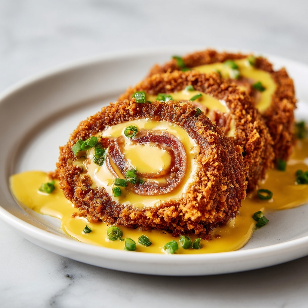 Chicken Cordon Bleu with Dijon Cream Sauce Recipe - Recipe Image