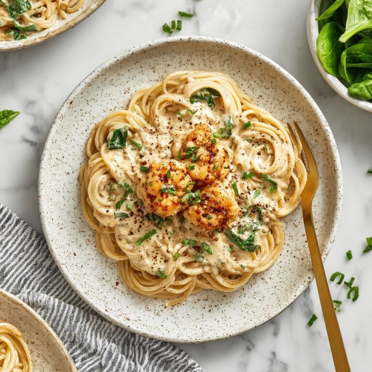 Crockpot Angel Chicken with Creamy Sauce and Pasta Recipe