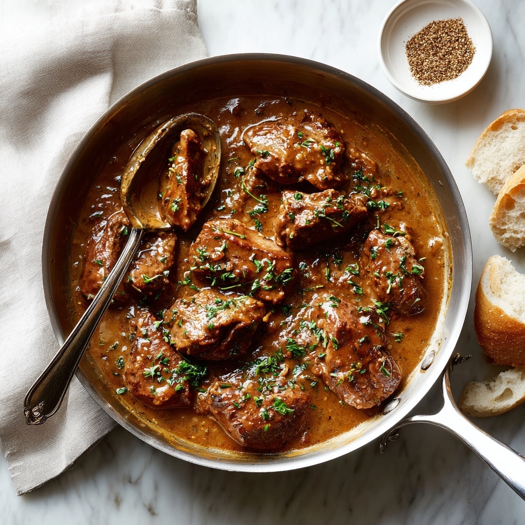 Creamy Chicken Livers Recipe - Recipe Image