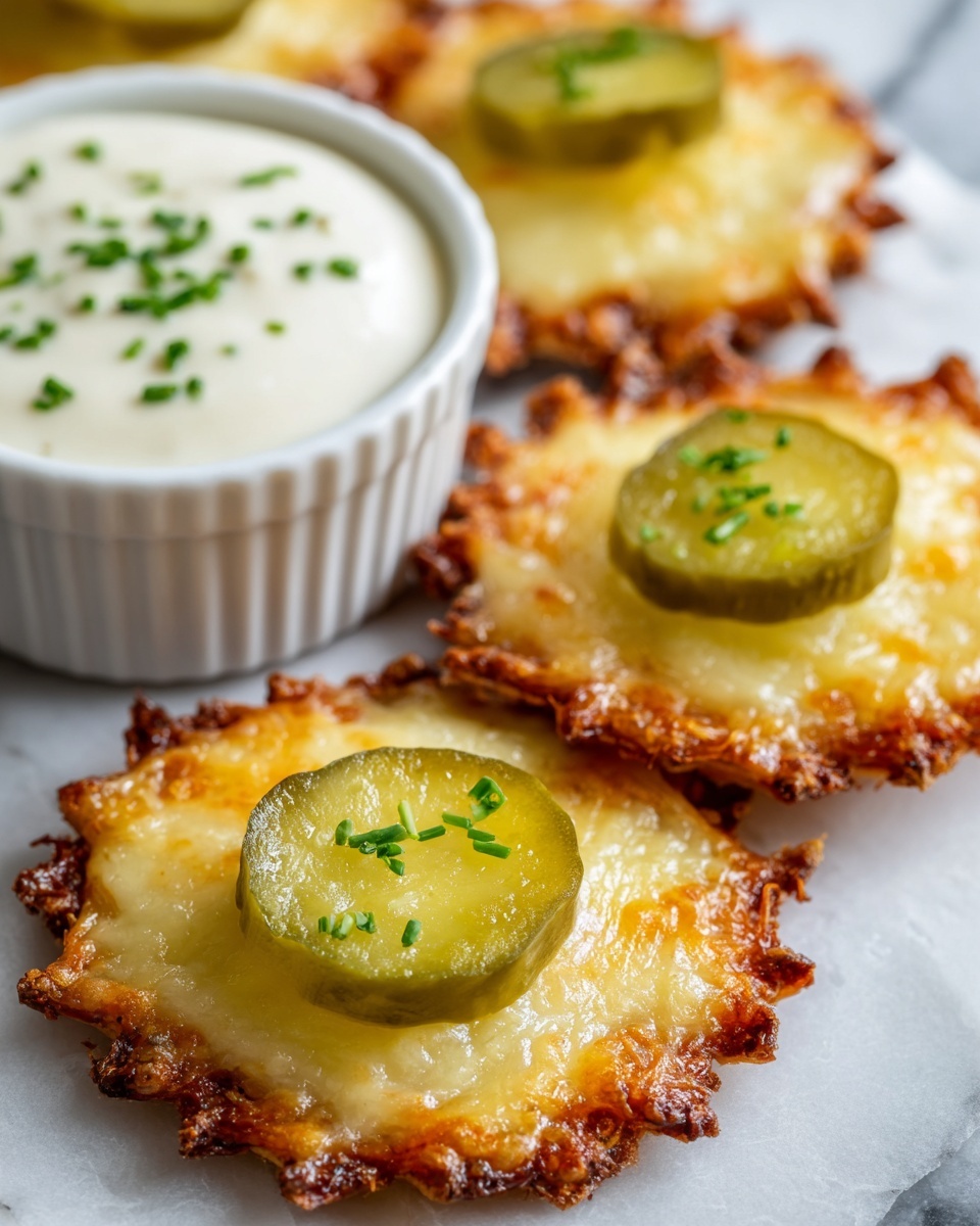 Cheesy Pickle Chips Recipe - Recipe Image