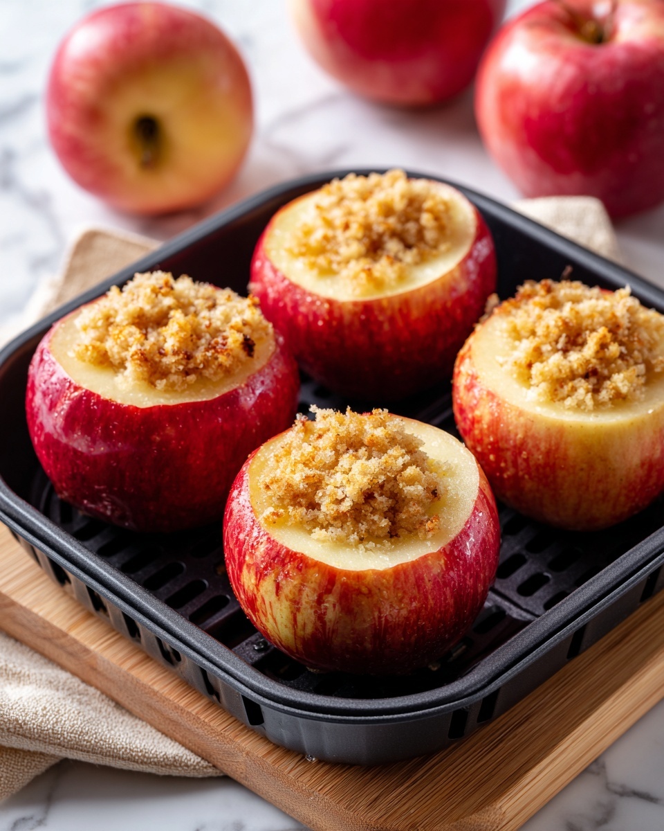 Air Fryer Baked Apples with Walnut and Cranberry Filling Recipe - Recipe Image